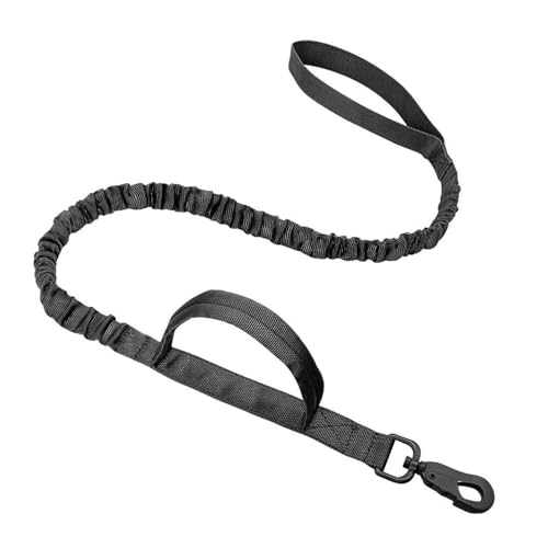 Hundehalsbänder Hundehalsband mit Leine, Nylon Hundehalsband, Reflektierender Gürtel, Taktisches Trainingshalsband für Hunde(Black 2,XL) von GsvUbd