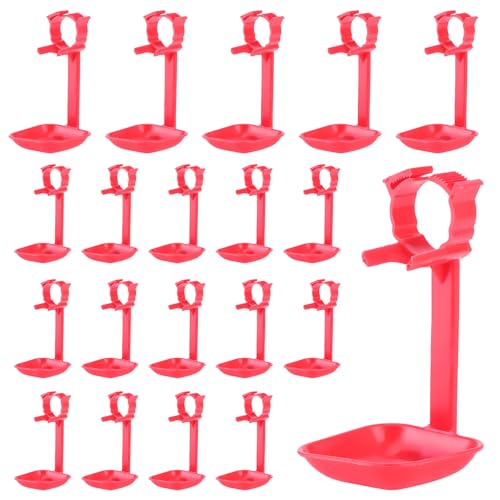 20 Stück Hühnertränkebecher, hängender, vielseitiger Hühnerwasserspender, Hühnerwasserspender für Enten, Küken, Truthähne, Wachteln, Häschen, Vögel 20 Stück Hühnertränkebecher, hängender, vielseitiger Hühnerwasserspender, Hühnerwasserspender für Enten, Küken, Truthähne, Wachteln, Häschen, Vögel von Gsycle