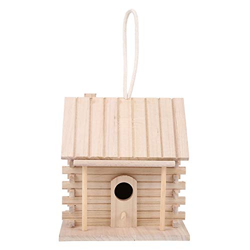 Vogelhaus, Hölzernes Vogelnest, Hängendes Vogelhaus, Vogelnest-Ornament Für Den Außenbereich, Für Garten, Balkon, 18 X 16 X 17 cm von Gsycle