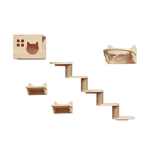 Gtzly Katzen-WandmöBel, Katzen-Wandregale for Katzen Bis zu 15 Kg, Katzen-Kletterregal und Sitzstange for die Wand, Katzenregale Zur Wandmontage, Geschenk for Katze (Color : Space Capsule, Size : Wi Gtzly Katzen-WandmöBel, Katzen-Wandregale for Katzen Bis zu 15 Kg, Katzen-Kletterregal und Sitzstange for die Wand, Katzenregale Zur Wandmontage, Geschenk for Katze (Color : Space Capsule, Size : Wi von Gtzly