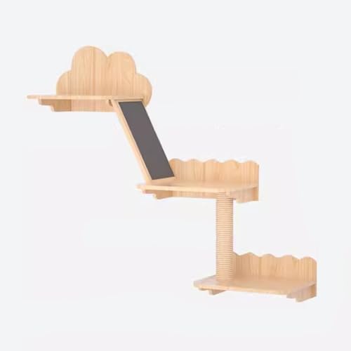 Gtzly Kletterwand Katzen, An der Wand Montiertes Katzen-Kletterregal-Set, Katzenregale Aus Kiefernholz mit Katzen-Sprungplattform, DIY-Katzenwand-Spielplatz, for WandmöBel-Set Im Innenbereich (Color Gtzly Kletterwand Katzen, An der Wand Montiertes Katzen-Kletterregal-Set, Katzenregale Aus Kiefernholz mit Katzen-Sprungplattform, DIY-Katzenwand-Spielplatz, for WandmöBel-Set Im Innenbereich (Color von Gtzly