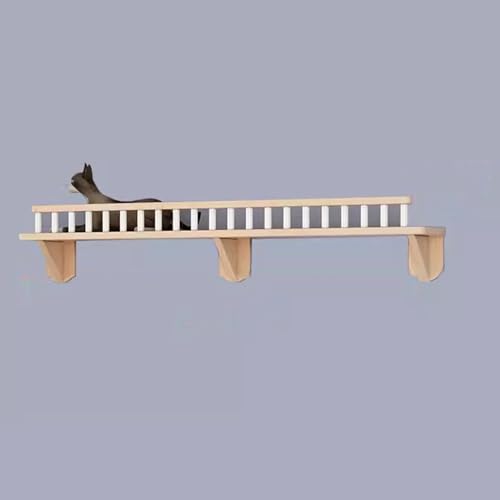 Gtzly Kletterwand Katzen, Breiteres Katzenregal und Katzenkletterstufe for DIY Katzenautobahn Und Katzenwand, DIY Montage VerfüGbar (Color : Solid Wood Corridor) von Gtzly