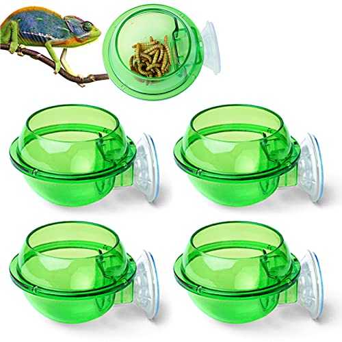 Guador 4 Stück Reptilfutter Wassernapf, Reptil Saugnapf Reptil Futternapf Chamäleon Napf Transluzent Reptil Wand Ledge Futternapf für Eidechse Chamäleon Leguan Gecko Reptilien Ledge Zubehör Guador 4 Stück Reptilfutter Wassernapf, Reptil Saugnapf Reptil Futternapf Chamäleon Napf Transluzent Reptil Wand Ledge Futternapf für Eidechse Chamäleon Leguan Gecko Reptilien Ledge Zubehör von Guador