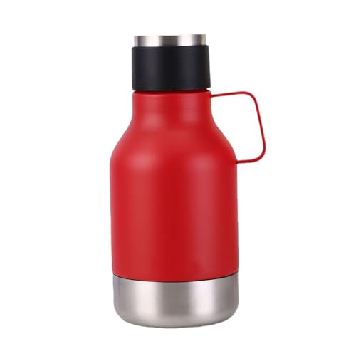 Guangcailun Edelstahl Wasserkocher für Hunde, tragbarer Wasserkocher für Outdoor Abenteuer, Edelstahl Wasserkocher für Hunde, tragbar, Hand, Rot von Guangcailun
