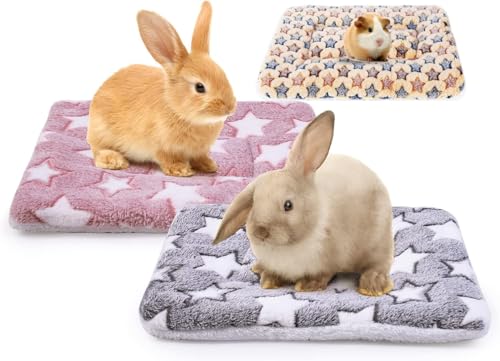 Guangyu 3 Stück Kleintier Plüschbett, Flauschiges Fleece, Kaninchenbett, Haustierunterlage, Matte für Kaninchen, Meerschweinchen, Eichhörnchen, Hamster Guangyu 3 Stück Kleintier Plüschbett, Flauschiges Fleece, Kaninchenbett, Haustierunterlage, Matte für Kaninchen, Meerschweinchen, Eichhörnchen, Hamster von Guangyu