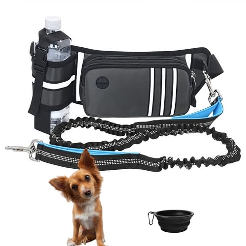 Joggingleine mit Bauchgurt für mittelgroße und große Hunde, verstellbar Freihandleine mit Reflektierend Elastisch Laufleine und Dual Griffe zum Joggen und Walken,160-210 cm Joggingleine mit Bauchgurt für mittelgroße und große Hunde, verstellbar Freihandleine mit Reflektierend Elastisch Laufleine und Dual Griffe zum Joggen und Walken,160-210 cm von Guangyu