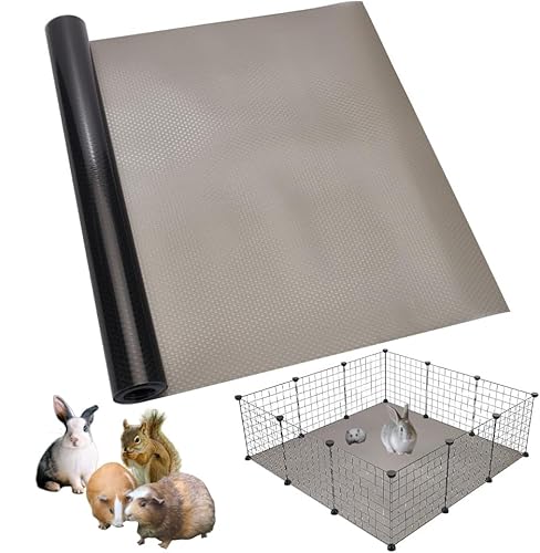 wasserdichte Haustier-Laufgittermatte, 45 x 300 cm, Käfigeinlagen - für Meerschweinchenkäfig, Plane, Boden, Wiederverwendbare Basis für Kaninchen, Kaninchen, Frettchen und andere Kleintiere, Schwarz wasserdichte Haustier-Laufgittermatte, 45 x 300 cm, Käfigeinlagen - für Meerschweinchenkäfig, Plane, Boden, Wiederverwendbare Basis für Kaninchen, Kaninchen, Frettchen und andere Kleintiere, Schwarz von Guangyu