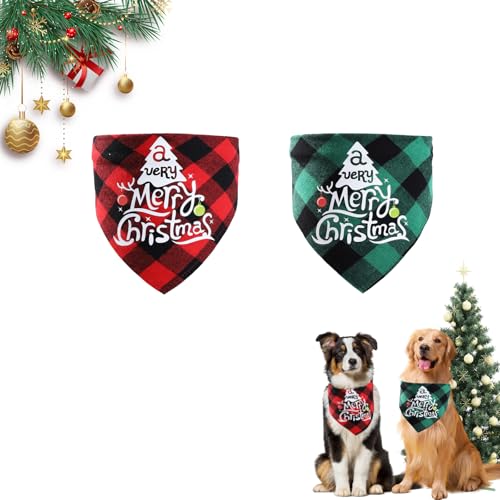 2 Stück Weihnachten Hundeschal Weihnachtshund Bandanas Frohe Weihnachten Muster Hund Schal Weihnachtsschal für Hund für die Weihnachtsdekoration von Katzen Hunden und Anderen Haustieren 2 Stück Weihnachten Hundeschal Weihnachtshund Bandanas Frohe Weihnachten Muster Hund Schal Weihnachtsschal für Hund für die Weihnachtsdekoration von Katzen Hunden und Anderen Haustieren von Guanici