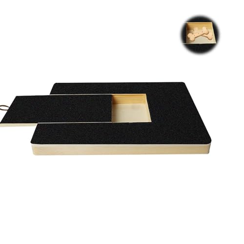 Kratzbrett aus Holz Nagelkratzbrett für Hundes Bequemes Kratzpad für Hunde Hundekratzunterlage Nägel Kratzbrett für Hunde Mit Leckerli Box für Kleine Bis Mittelgroße Hunde und Welpen Pfotenpflege Kratzbrett aus Holz Nagelkratzbrett für Hundes Bequemes Kratzpad für Hunde Hundekratzunterlage Nägel Kratzbrett für Hunde Mit Leckerli Box für Kleine Bis Mittelgroße Hunde und Welpen Pfotenpflege von Guanici
