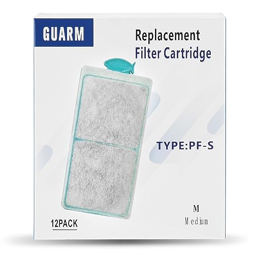 Silenstream PF-S Kleine Filterkartusche aus verdickter Baumwolle mit Zeolith Ersatzfilterkartusche für Top-Fin PF10 Power Filter, 14 x 7,9 cm, 12 Stück von Guarm