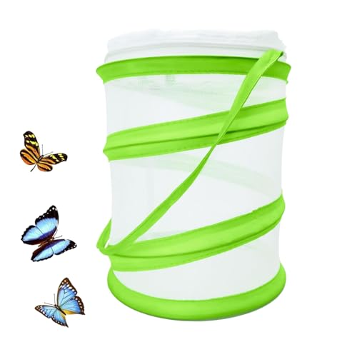 Pop-Up Design Schmetterlings- und Insektenlebensraum Käfig, Zusammenklappbares Schmetterlingshaus mit Insekten-Netz, 16x20cm Pop-Up Design Schmetterlings- und Insektenlebensraum Käfig, Zusammenklappbares Schmetterlingshaus mit Insekten-Netz, 16x20cm von Gudalea