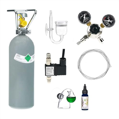 co2 Anlage Aquarium Komplett-Set Ultimate mit 2kg Mehrwegflasche für Aquarien, gefüllt, NEU - Verschiedene Varianten beachten von Guemmer products