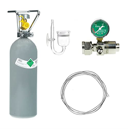 Guemmer products CO2 Anlage Aquarium Komplett-Set Basic mit 2kg Mehrwegflasche für Aquarien, gefüllt, NEU - Verschiedene Varianten beachten von Guemmer products
