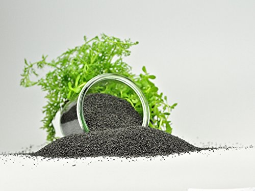 Guemmer Sand 5kg - Aquarienkies, Aquariensand - Verschiedene Körnungen und Farben - Made in Germany - (0,7-1,2 mm, Schwarz) von Guemmer