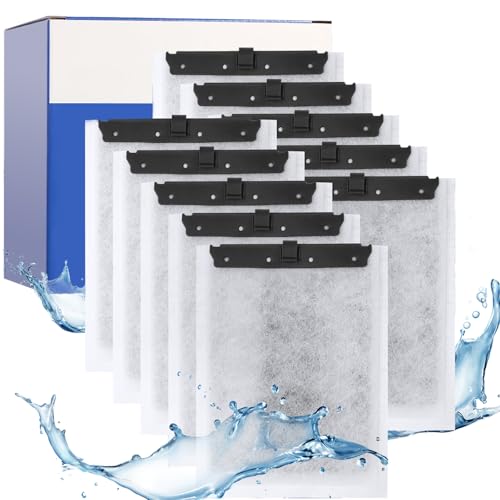 Gufastoe 10 Stück Ersatz Filterpads mit Aktiv-Kohle und Zeolithe für EasyCrystal Filter 250 und die EasyCrystal FilterBox 300 Geeignet von Gufastoe