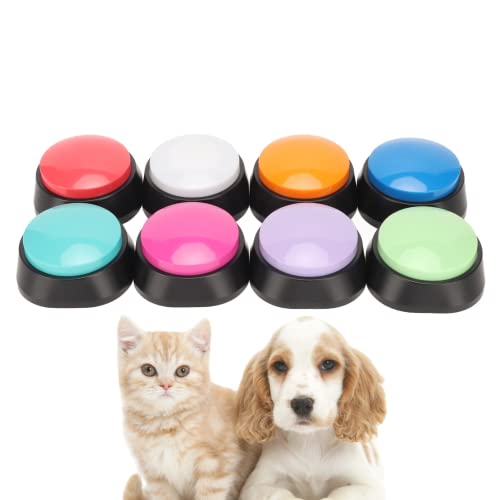 8PCS Dog Talk Aufnehmbare Trainingssummer, 30 Sekunden Buzzer mit Aufnahmefunktion für Hundetraining, Dog Spiel, Dog Puzzle Toy für Kommunikation, Lernen usw. -8 Farben im Set 8PCS Dog Talk Aufnehmbare Trainingssummer, 30 Sekunden Buzzer mit Aufnahmefunktion für Hundetraining, Dog Spiel, Dog Puzzle Toy für Kommunikation, Lernen usw. -8 Farben im Set von Gugxiom
