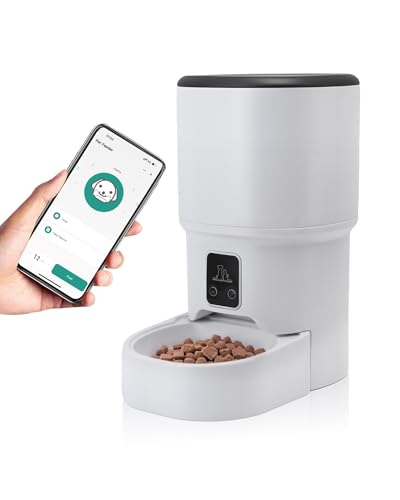 Gugxiom 4L Futterautomat Katze, WiFi Intelligenter Automat Futterspender, APP-Steuerung, Doppelnetzteil, 1-10 Mahlzeiten pro Tag, Futterspender für Katzen, Hunde Gugxiom 4L Futterautomat Katze, WiFi Intelligenter Automat Futterspender, APP-Steuerung, Doppelnetzteil, 1-10 Mahlzeiten pro Tag, Futterspender für Katzen, Hunde von Gugxiom