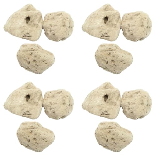 Guihydur 12 StüCke Schwimm Echte Felsen Aquarium Wasserpflanze Aquarium Wasserlandschaft Modelle: S Durchmesser 4-5 cm 3 StüCke von Guihydur