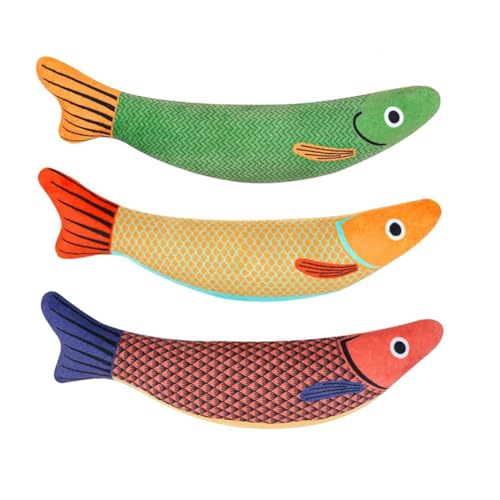 Guihydur 3PCS Katzenspielzeug Plüsch Cartoon Kätzchen Zahnen Interaktives Spielzeug für Katzen Guihydur 3PCS Katzenspielzeug Plüsch Cartoon Kätzchen Zahnen Interaktives Spielzeug für Katzen von Guihydur