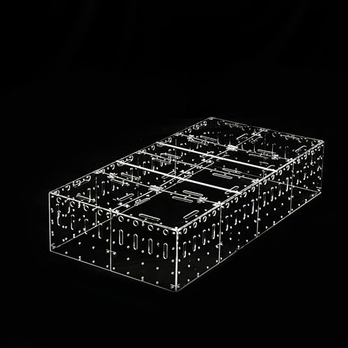 GuineaLoft™ Acryl-Käfigdeckel (120 cm x 60 cm) - Klare Sicht von Oben, Modernes Design mit Edelstahlstangen und Acrylpaneelen, Einfach öffnen und schließen, Leicht entfernt für Reinigung von GuineaLoft