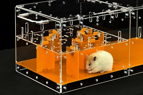 GuineaLoft™ Small Pet Maze - Baue EIN Labyrinth für kleine Haustiere in deinem eigenen Stil. Daumenbolzen für einfache Installation, DIY erweiterbar, geeignet für kleine Tiere, die gern erforschen von GuineaLoft
