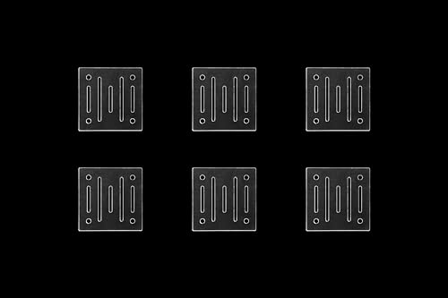 GuineaLoft™ T9-Paneele (6-Packung) - Sechs 10x10 cm große Paneele, die an Wänden oder Böden installiert Werden können, um Treppen, Hürden, Labyrinthe und andere Spielstrukturen zu erstellen von GuineaLoft