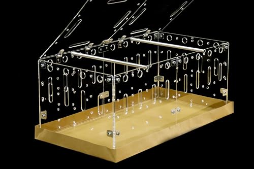 GuineaLoft™ Acrylic Cage (Modell-C) – Kleiner 60x30cm offener Käfig mit Deckel für EIN einzelnes Meerschweinchen, Einweg-Boden, verbindbar, DIY erweiterbar – Besuchen Sie den Guinea Loft Store von GuineaLoft
