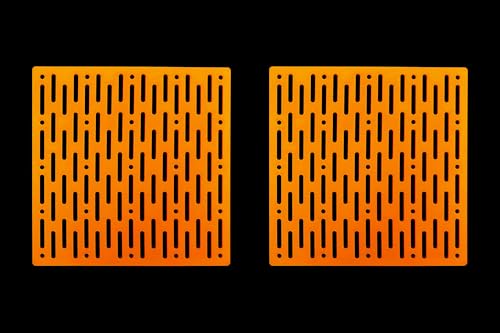 GuineaLoft ™ T8E Panels (2-Pack) Yellow - Two 12x12 inch Floor Panels with Maximum Perforation to Facilitate Drainage, Same as Model-E Cage Floor Panels - Guinea Loft Exclusive von GuineaLoft