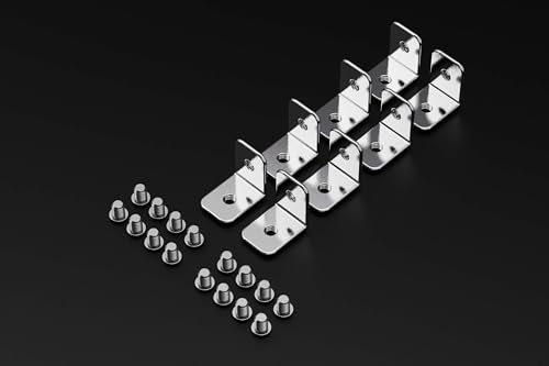 GuineaLoft™ L2-Klammern-Set - 2-Loch L-förmiges Klammern-Set mit 8 Klammern und 16 Schrauben - Exklusiv von Guinea Loft von GuineaLoft