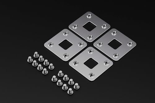 GuineaLoft™ F4-Klemmensatz – 4-Loch-Flachklemmensatz mit 4 Klemmen und 16 Schrauben – Guinea Loft Exklusiv von GuineaLoft