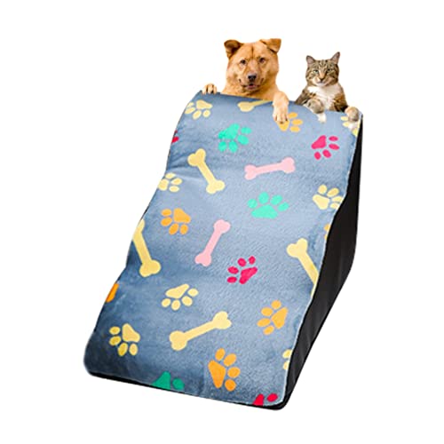 Guiran Haustiertreppe Hundeleiter für Bett Sofa 3 Stufen Hundetreppe mit abnehmbarem waschbarem Bezug rutschfest Hunderampe Hundeklettern Leiter Steigung Schwamm Stufen Katze Haustier Treppe Wellen Guiran Haustiertreppe Hundeleiter für Bett Sofa 3 Stufen Hundetreppe mit abnehmbarem waschbarem Bezug rutschfest Hunderampe Hundeklettern Leiter Steigung Schwamm Stufen Katze Haustier Treppe Wellen von Guiran