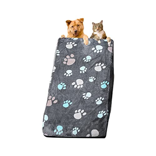 Guiran Haustiertreppe Hundeleiter für Bett Sofa 3 Stufen Hundetreppe mit abnehmbarem waschbarem Bezug rutschfest Hunderampe Hundeklettern Leiter Steigung Schwamm Stufen Katze Haustier Treppe Wellen Guiran Haustiertreppe Hundeleiter für Bett Sofa 3 Stufen Hundetreppe mit abnehmbarem waschbarem Bezug rutschfest Hunderampe Hundeklettern Leiter Steigung Schwamm Stufen Katze Haustier Treppe Wellen von Guiran