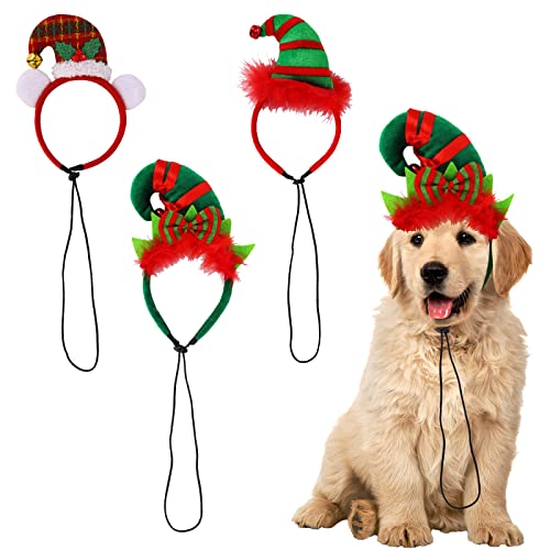3 Stück Einstellbar Weihnachten Hund Stirnbänder Elfen Haarband, Lustige Haarreifen, Weihnachten Kostüme Zubehör für Hund Katze Haustier 3 Stück Einstellbar Weihnachten Hund Stirnbänder Elfen Haarband, Lustige Haarreifen, Weihnachten Kostüme Zubehör für Hund Katze Haustier von Gukasxi