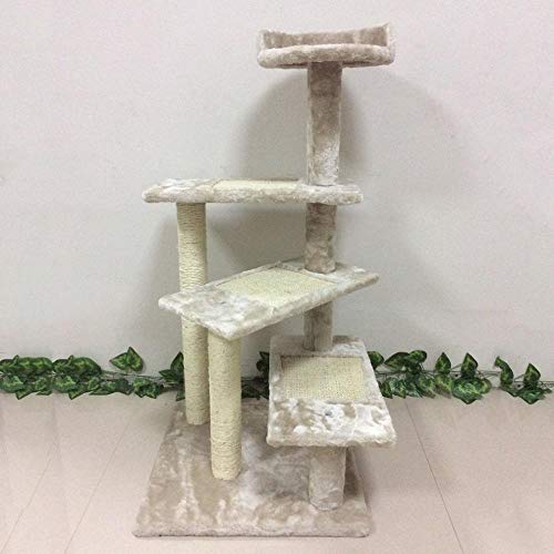 100 cm einfach montieren cat pet Spielen kletterbäume Toys modernes Design Home dekorative möbel beige weiß von Gulunmun