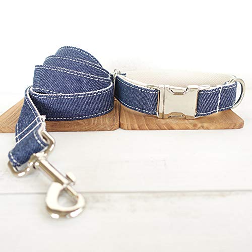 Gulunmun Klassische Halsbänder Pet Produkte Unabhängig Entworfen Metalllegierung Schnalle Hundehalsband + Zugkraft Blau, Xs, 2.0 * 110Cm von Gulunmun