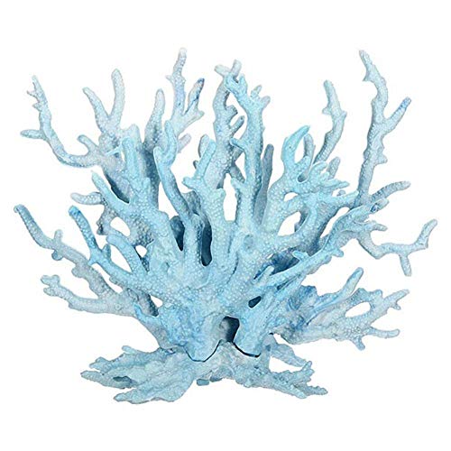 Gulunmun Ornamente Für Aquarien Simulieren Sie Korallen Künstliche Wasserpflanzen Ornament Für Aquarium Aquarium Dekoration-Blau Keine von Gulunmun