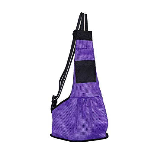 Gulunmun Pet Carrier Bag Slings Atmungsaktive Tragetasche für Hunde Umhängetasche für kleine Hunde Welpen Katzen Reisetasche Tote-Purple S von Gulunmun