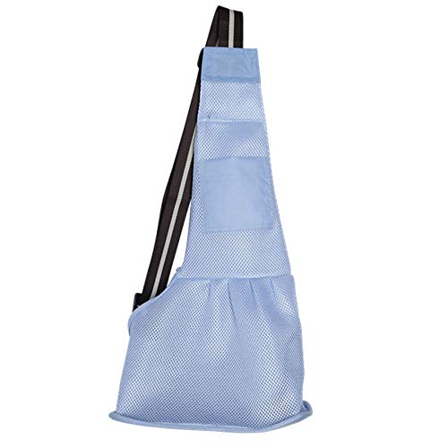 Gulunmun Pet Carrier Bag Slings Atmungsaktive Tragetasche für Hunde Umhängetasche für kleine Hunde Welpen Katzen ReisetascheTote-Light Blue L von Gulunmun