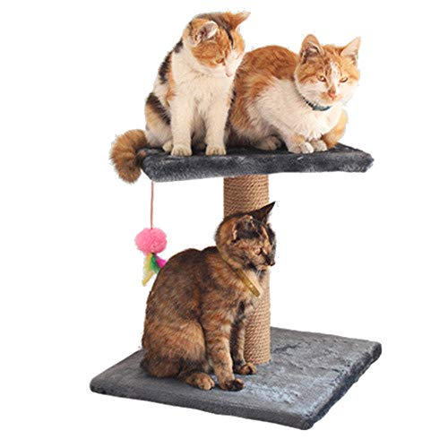 Gulunmun Pet Toys Für Katzen Klettergerüst Kratzbaumspielzeug Kratzkissen Katzenkratzspielzeug Springplatte Cat House-Grey_36X36X38CM von Gulunmun