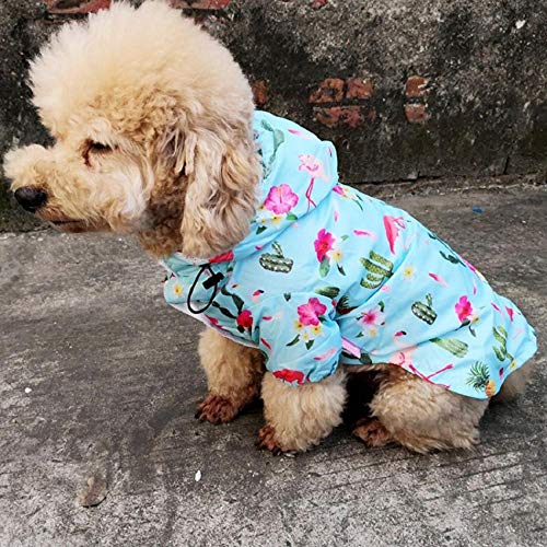 Gulunmun Regenjacken für Hunde Haustier Hund Regenmantel wasserdicht für kleine Hunde gedrucktes Muster Welpen Hoodies Regen Mantel Jacke für Hunde @ 14 von Gulunmun
