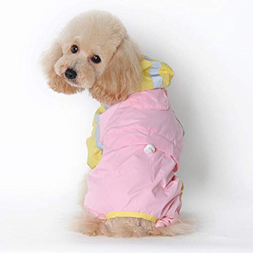 Gulunmun Regenjacken für Hunde Haustier-Hunderegenmantel-Kleidung Haustier-Hunderegenmantel-mit Kapuze wasserdichter Regen-reizende Jacken-Mantel-Kleid-Kleidung Kleines großes Haustier @ 5XL von Gulunmun