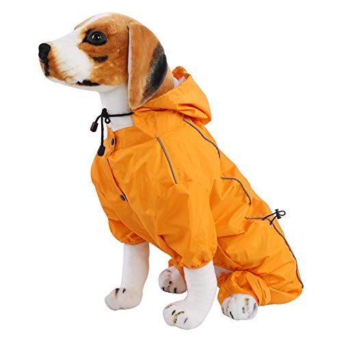 Gulunmun Regenjacken für Hunde Hunderegenmantel wasserdichte Jacke Hunderegenmantel Regenbekleidung Hundekleidung @ L von Gulunmun
