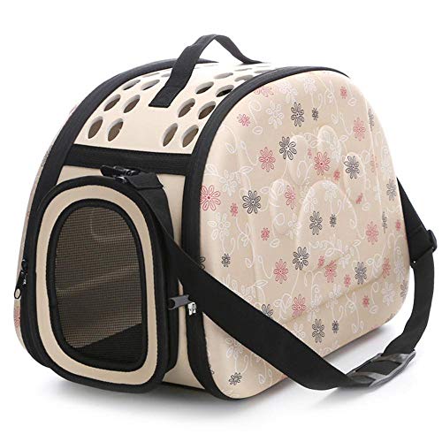 Gulunmun Tragbare Pet Carrier Handtasche Komfortable Reisetaschen für kleine Katze Hund Welpen Käfig für Outdoor-42x28x30cm von Gulunmun