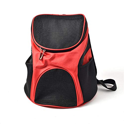 Gulunmun Tragbare atmungsaktive Gittertasche Pet Bag Out Tragetasche Atmungsaktiver Mesh-Rucksack für kleine und mittlere Hunde-3, M von Gulunmun
