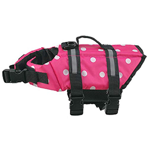 Regenjacken Für Hunde Haustier-Schwimmweste-Sicherheitskleidung Für Haustier-Schwimmweste-Welpen-Badebekleidung-Surfende Schwimmen-Weste-Reflektierende Streifen-Sommer-Badebekleidung @ Pink_Dot von Gulunmun