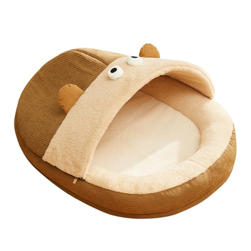 Cat Cave for Indoor Cats, Cute Semi-Enclosed Slipper Cave Bed, Washable Soft Plush House, Small Cat Tent 50x40x20cm for Puppy and Kitten, Comfortable and Cozy Design Cat Cave for Indoor Cats, Cute Semi-Enclosed Slipper Cave Bed, Washable Soft Plush House, Small Cat Tent 50x40x20cm for Puppy and Kitten, Comfortable and Cozy Design von Gungtj