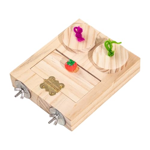 Gungtj Bird Foraging Toys, Wooden Cockatiel Enrichment Feeder, 5.51x4.72x1.06 Inches Portable Beak Healthy Chew Toy, Natural Interactive Climbing Toy for Mental Stimulation, Training Gungtj Bird Foraging Toys, Wooden Cockatiel Enrichment Feeder, 5.51x4.72x1.06 Inches Portable Beak Healthy Chew Toy, Natural Interactive Climbing Toy for Mental Stimulation, Training von Gungtj