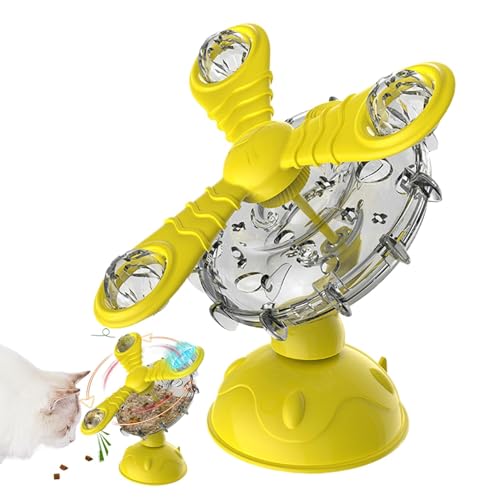 Gungtj Cat Treat Dispenser Toy | 360-Degree Rotating Cat Food Dispenser | Interactive Slow Feeder Toy for Cat Training, Entertainment, and Feeding Control Entertaining Cats with Treats Gungtj Cat Treat Dispenser Toy | 360-Degree Rotating Cat Food Dispenser | Interactive Slow Feeder Toy for Cat Training, Entertainment, and Feeding Control Entertaining Cats with Treats von Gungtj