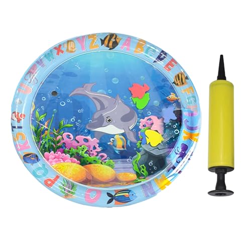 Gungtj Cat Water Mat, pet Toy Mat with Animal Design, Inflatable Cooling Pad for Water Play, Thickened Sturdy Construction, Cats and Dogs, Enrichment, Entertainment, 25.59x21.65 inches von Gungtj