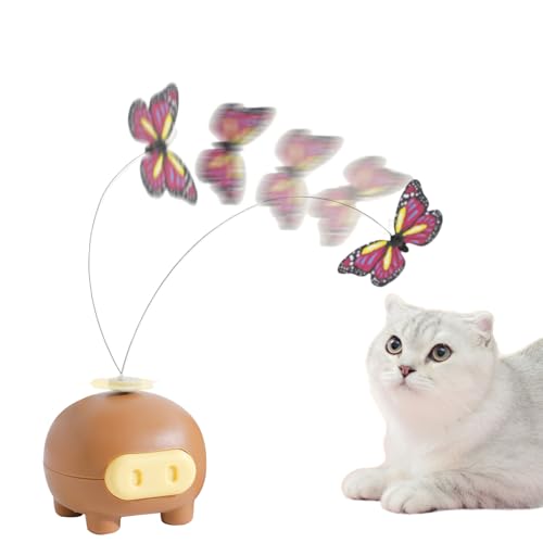 Gungtj Electronic Cat Toy, Butterfly Cat Teaser Interactive Toys, 2.76x2.56x2.56 Inches Battery Operated Moving Wand, Pet Entertainment Supply for Indoor Exercise and Mental Stimulation Gungtj Electronic Cat Toy, Butterfly Cat Teaser Interactive Toys, 2.76x2.56x2.56 Inches Battery Operated Moving Wand, Pet Entertainment Supply for Indoor Exercise and Mental Stimulation von Gungtj